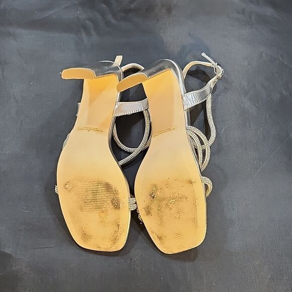 BRAND X2B WOMEN'S ALLYY-5N EMBELLISHED OPEN TOE BLOCK HEEL SANDALS - Picture 16 of 16